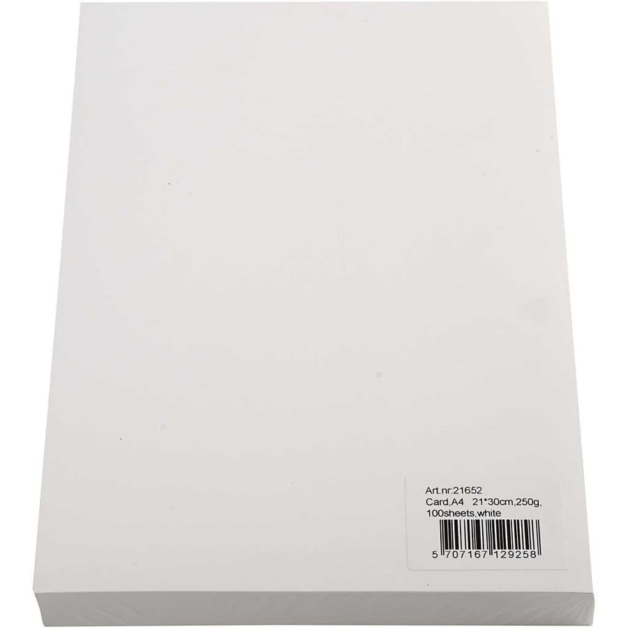A4 100 Sheets Bright White 250 gsm Card