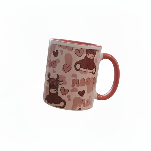 Highland cow mug