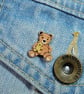 Tiny Teddy Bear's Baby Bear Pin, Handmade Cute Mini Bear Badge Gift - Image 3