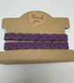 Pink and purple love heart pattern bracelets 