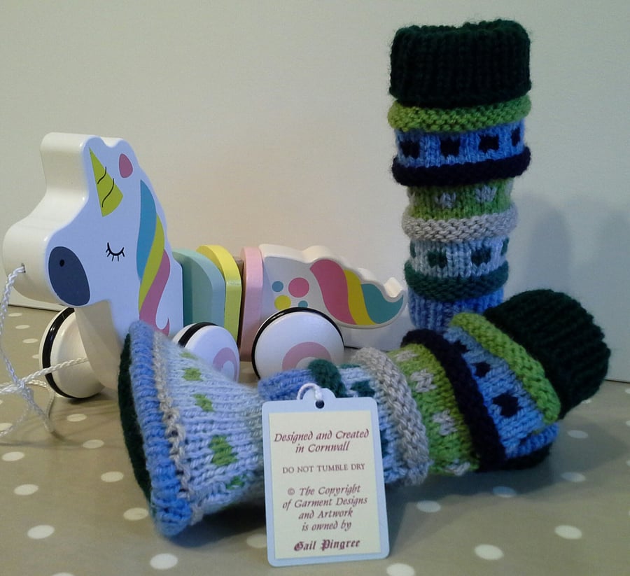 Baby Booties and Leg Warmer Set 3-9  months size