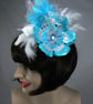 Fascinator (hovering butterfly) turquoise - Image 3