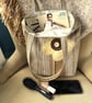 Boho Tote Bag with Yellow Hand-stitched Flower - Image 10