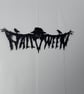 Scarecrow Halloween Wall Sign – 3D Printed Crow Gothic Decoration