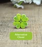 Irish Shamrock Pin, Handmade Wooden Clover Brooch, Lucky Gift - Image 9