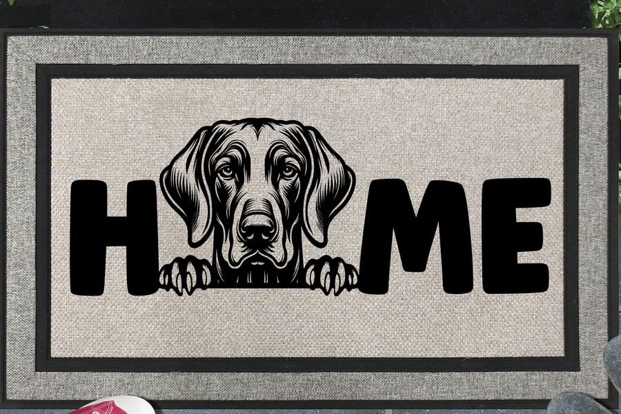Weimaraner Home Door Mat No.2 - All Weather - Weimaraner Doormat 