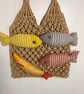 Brown summer fish bag