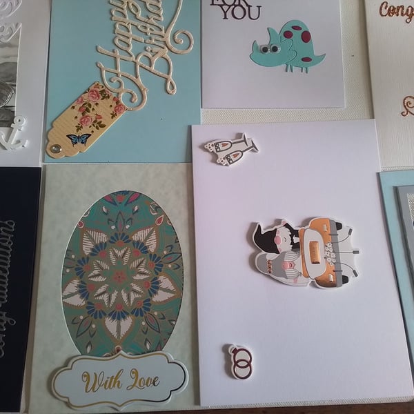 Selection of 8 cards. Ref 539. Summer seconds