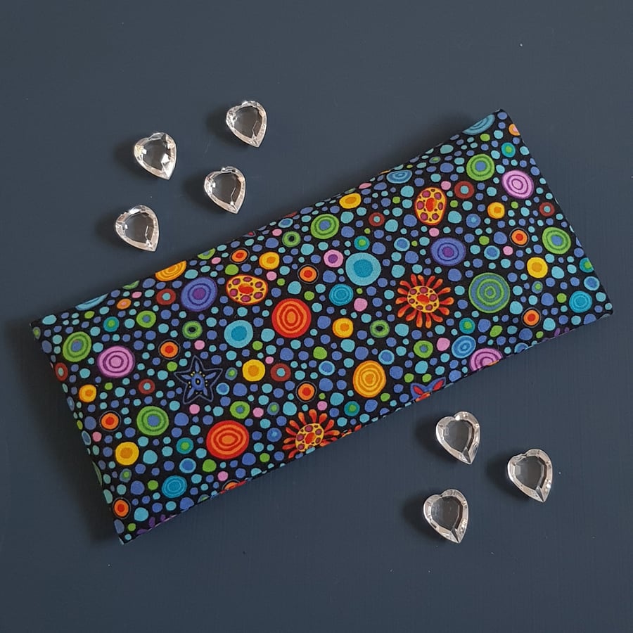 Unscented Flaxseed Eye Pillow - Colourful Cotton Relaxation Pillow