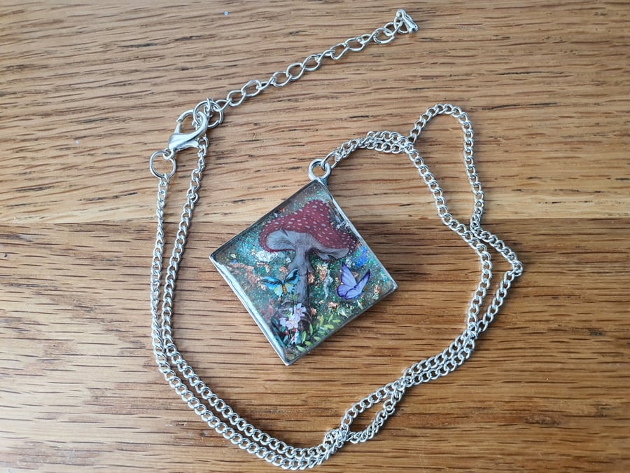 Little Woodland Scene In A Pendant