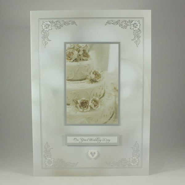 Wedding cake On Your Wedding Day card 