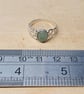 Green Aventurine Celtic Knot Ring. Size N sterling silver rings for women - Image 5