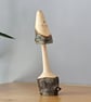 Rustic wood turned mushroom - hawthorn (second)
