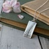 Reserved item for Connie - Silver Fern Leaf Necklace – Fine Silver Pendant