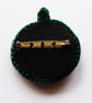 Christmas bauble brooch pin, Christmas time - Image 3