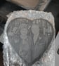 Personlized Heart Photo's Engraving on Slate Coaster - Image 3