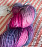 Hand dyed sock yarn - Blue Faced Leicester