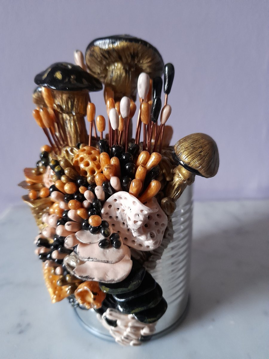 FUNGI SCULPTURE - POLYMER CLAY SCULPTURE
