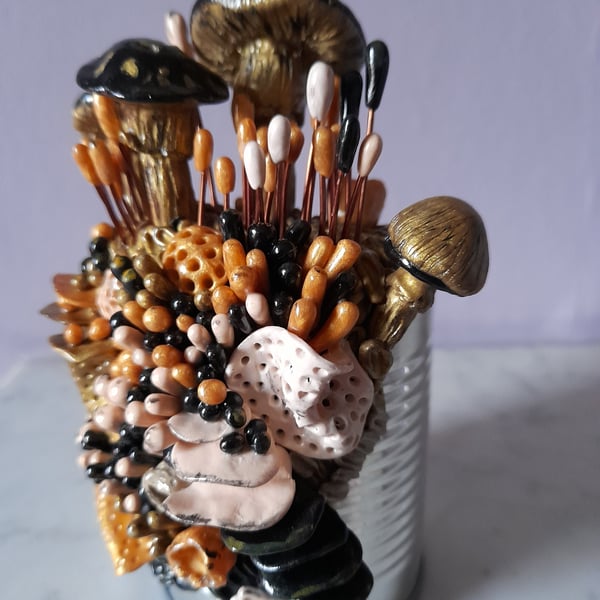 FUNGI SCULPTURE - POLYMER CLAY SCULPTURE