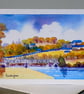 Bridge over River Towy, Llandeilo, Wales, Greetings Card, Blank inside, A5 - Image 1