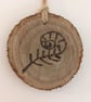 Unique Hand Crafted Double-Sided Wooden Hanging Decorations. Set of Six. - Image 6