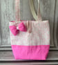 Shoulder Bag - Pink Daisy and Polka Dots - PB5 0020