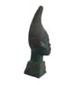 Benin bronze Iyoba bust, african queen mother statue, nigerian tribal art, - Image 2
