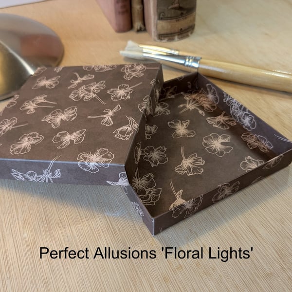 A handmade, ultra-thin gift box - 'Floral Lights'