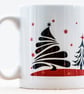 Xmas Coffee Mug Christmas Trees gifts for coffee lovers addicts secret santa   - Image 4