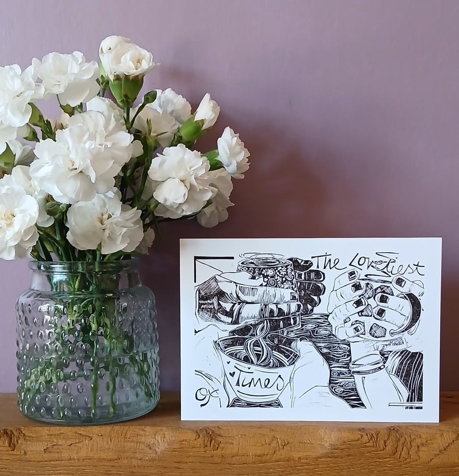 'Catching Up', Greetings card