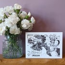 'Catching Up', Greetings card