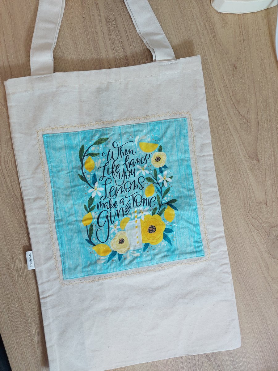 When life gives you lemons make gin tote bag 