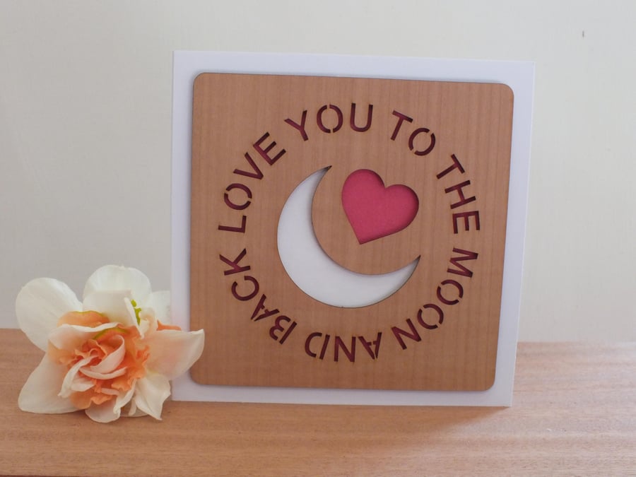 The "Love You to the Moon and Back" Greetings Card 