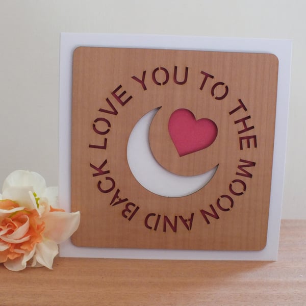 The "Love You to the Moon and Back" Greetings Card 