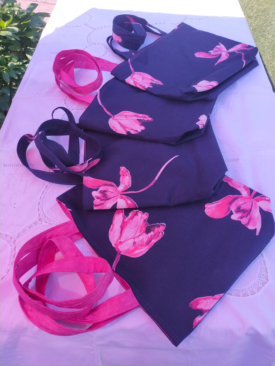 Reversible Bag, Tote bag, shopping bag, reusable bag, fabric bag, 