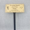 Custom Engraved Memorial Grave Marker-Tree Marker-Grave Plaque-Memorial Ornament