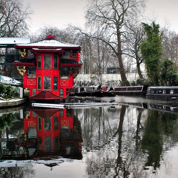 Narrow Boats Regent's Canal London Photograph Print