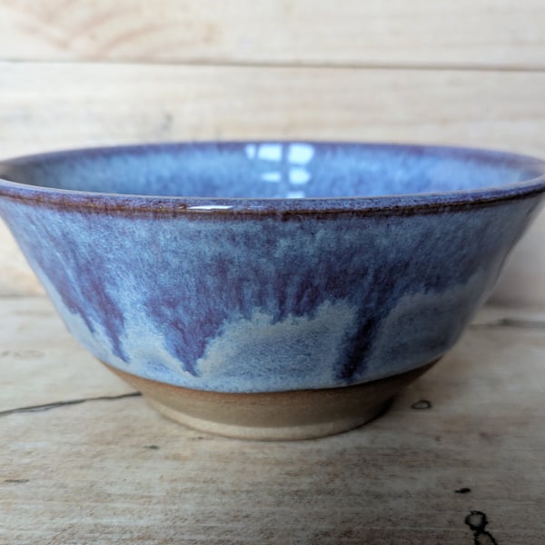 Wavy purple medium bowl (straighter sides)