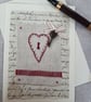 Hand Embroidered Keepsake Blank Greetings card - Image 1