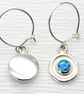 Opal earrings, modern earrings, handmade earrings, designer earrings, gemstones - Image 2