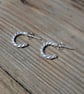 Sterling silver twisted hoops - Image 4