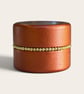Hand Finished Copper Trinket Box with Gold Beaded Detail – Decorative Storage - Image 3