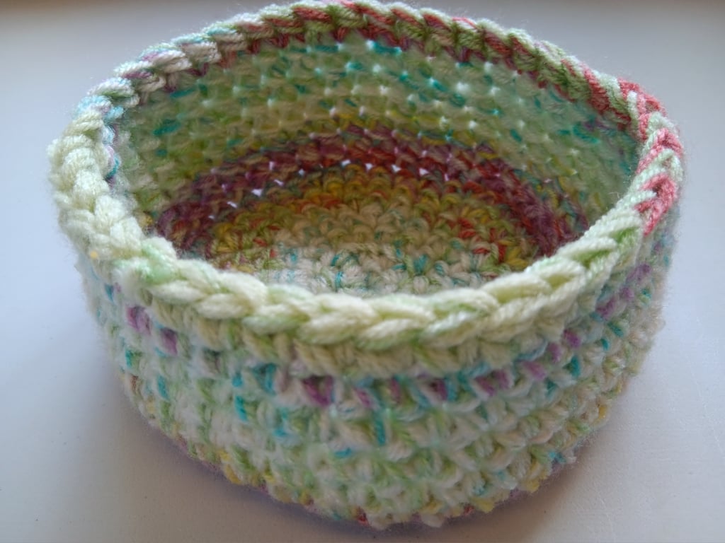 Crochet Basket (Green Garden) - so practical!