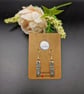 Anique Silver Toned Rectangular Drop Earrings - Image 3