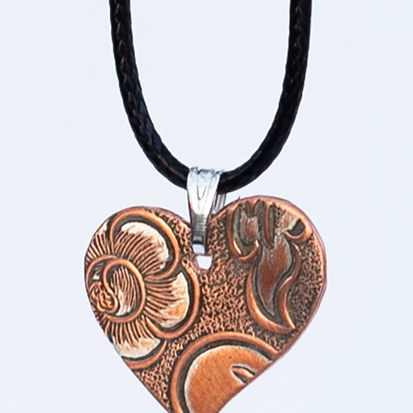 Reclaimed copper pendant