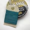 VINTAGE style  ribbon  ( silky seam binding) ' Pacific' , sea blue green.4yds  .