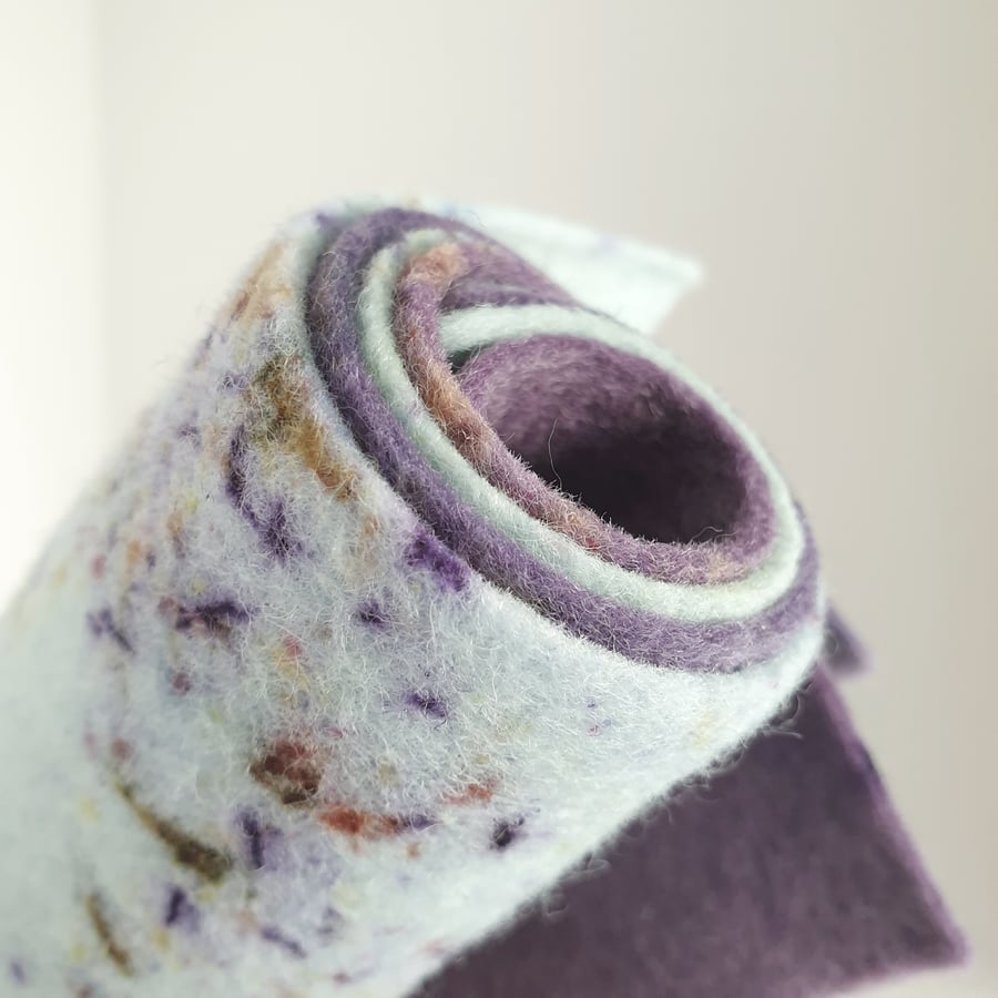 Naturally Dyed Wool Felt Sheets - Pack of 4 Mini Bluebell Woods