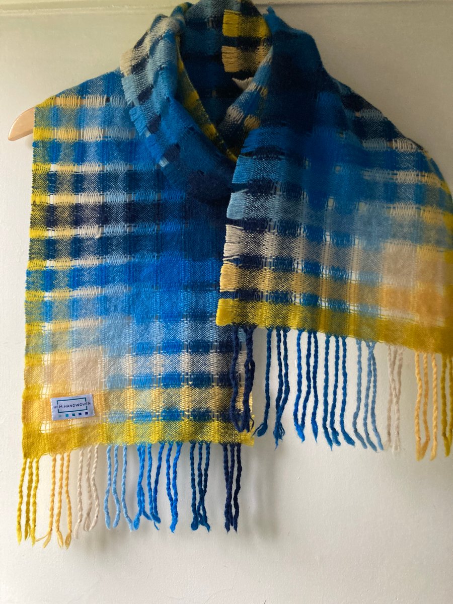 Scarf for Ukraine Handwoven Lambswool Scarf