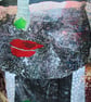 Weird Portrait Painting Outsider Art Brut Mixed Media Surreal In Collage Acrylic - Image 4
