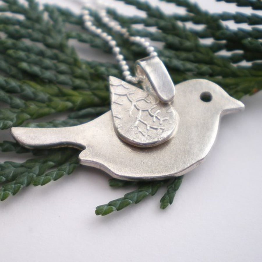Tiny Tweet Silver Bird